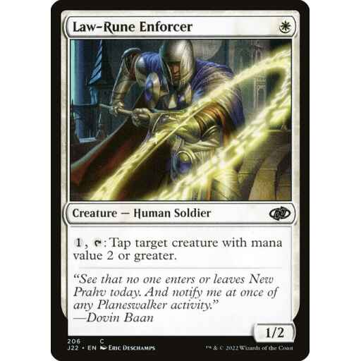Jumpstart 2022 - 206 - Law-Rune Enforcer - Common - W - Non-foil