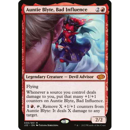Jumpstart 2022 - 30 - Auntie Blyte, Bad Influence - Mythic - R - Non-foil