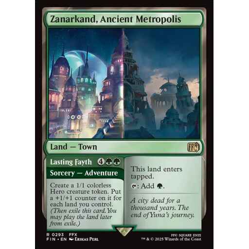Final Fantasy - 293 - Zanarkand, Ancient Metropolis // Lasting Fayth - Rare - C - Non-foil