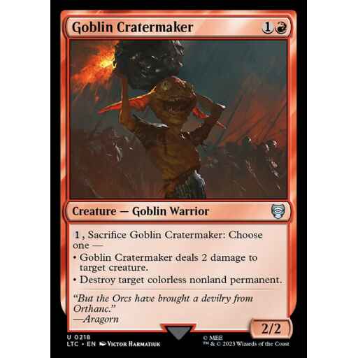 Tales of Middle-earth Commander - 218 - Goblin Cratermaker - Uncommon - R - Non-foil