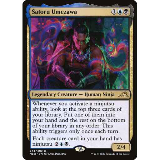 Kamigawa: Neon Dynasty - 234 - Satoru Umezawa - Rare - UB - Foil