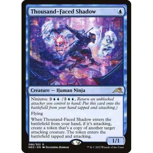 Kamigawa: Neon Dynasty - 86 - Thousand-Faced Shadow - Rare - U - Non-foil
