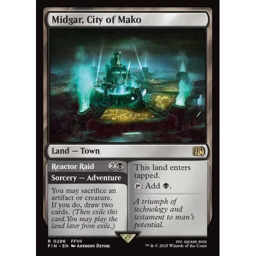 Final Fantasy - 286 - Midgar, City of Mako // Reactor Raid - Rare - C - Non-foil