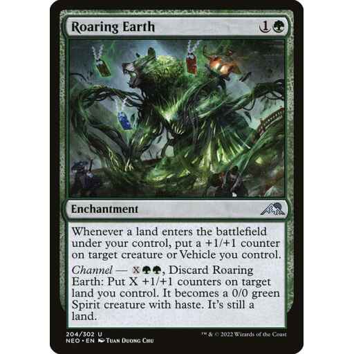 Kamigawa: Neon Dynasty - 204 - Roaring Earth - Uncommon - G - Non-foil