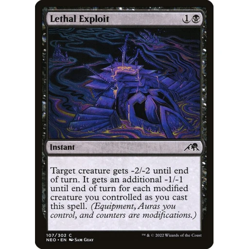 Kamigawa: Neon Dynasty - 107 - Lethal Exploit - Common - B - Non-foil