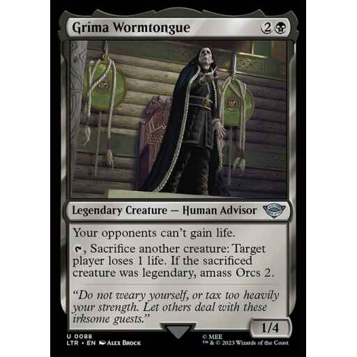 The Lord of the Rings: Tales of Middle-earth - 88 - Gríma Wormtongue - Uncommon - B - Foil