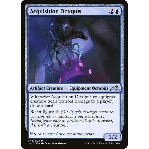 Kamigawa: Neon Dynasty - 44 - Acquisition Octopus - Uncommon - U - Non-foil