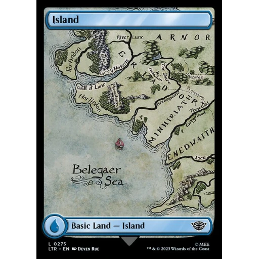 The Lord of the Rings: Tales of Middle-earth - 275 - Island - Common - C - Non-foil
