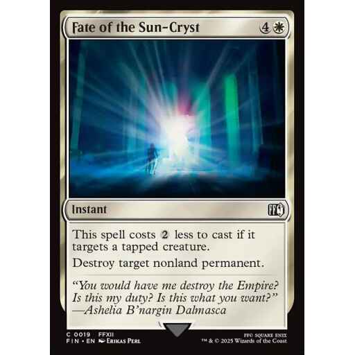 Final Fantasy - 19 - Fate of the Sun-Cryst - Common - W - Non-foil