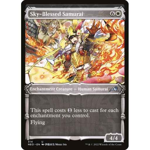 Kamigawa: Neon Dynasty - 314 - Sky-Blessed Samurai - Uncommon - W - Non-foil