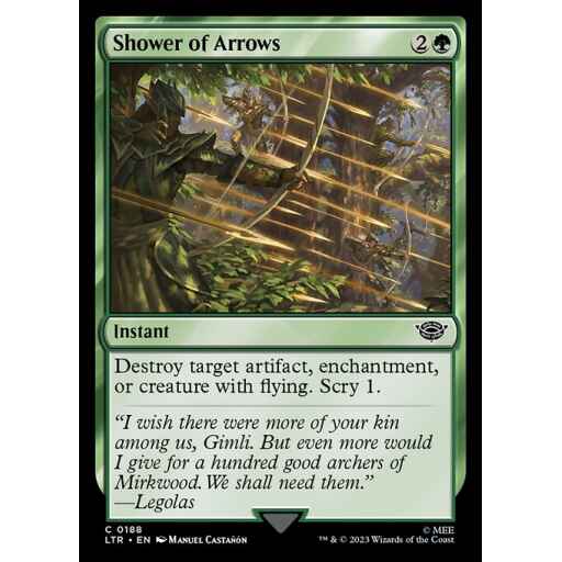 The Lord of the Rings: Tales of Middle-earth - 188 - Shower of Arrows - Common - G - Foil