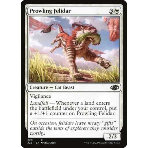 Jumpstart 2022 - 229 - Prowling Felidar - Common - W - Non-foil