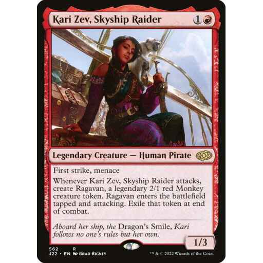 Jumpstart 2022 - 562 - Kari Zev, Skyship Raider - Rare - R - Non-foil