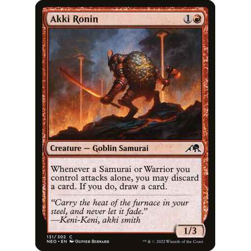 Kamigawa: Neon Dynasty - 131 - Akki Ronin - Common - R - Foil