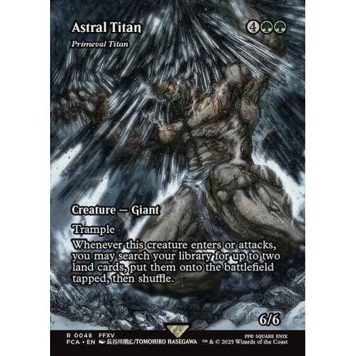Final Fantasy: Through the Ages - 48 - Primeval Titan - Rare - G - Non-foil