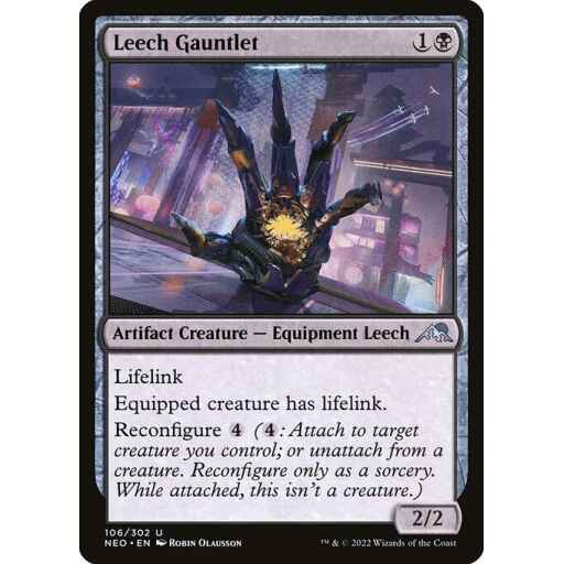 Kamigawa: Neon Dynasty - 106 - Leech Gauntlet - Uncommon - B - Non-foil