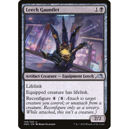 Kamigawa: Neon Dynasty - 106 - Leech Gauntlet - Uncommon - B - Non-foil