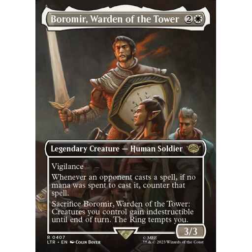 The Lord of the Rings: Tales of Middle-earth - 407 - Boromir, Warden of the Tower - Rare - W - Non-foil