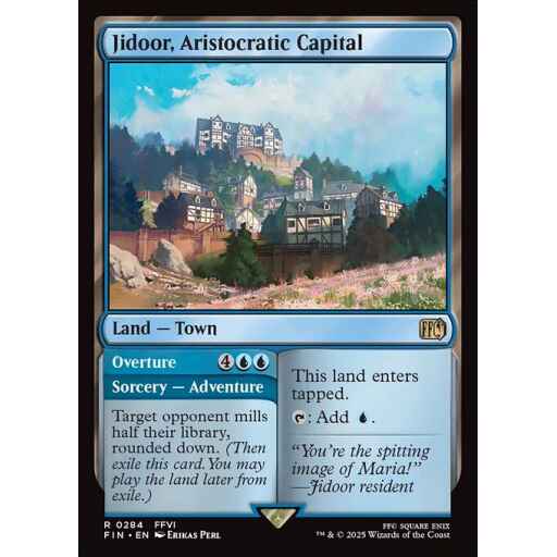 Final Fantasy - 284 - Jidoor, Aristocratic Capital // Overture - Rare - C - Non-foil