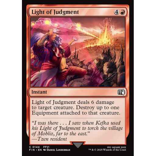 Final Fantasy - 144 - Light of Judgment - Common - R - Foil