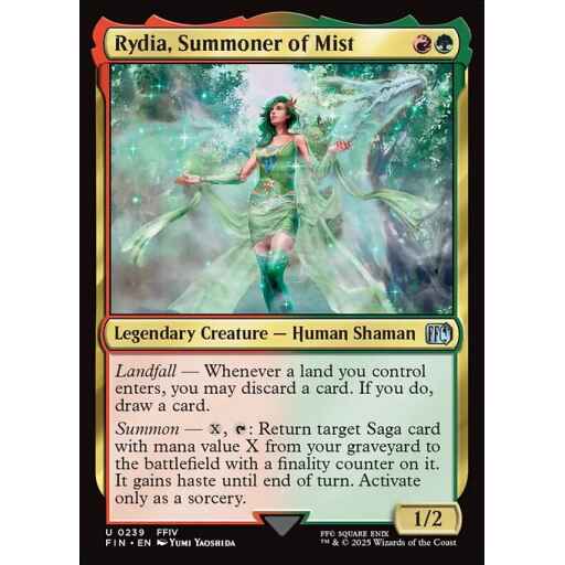 Final Fantasy - 239 - Rydia, Summoner of Mist - Uncommon - RG - Non-foil