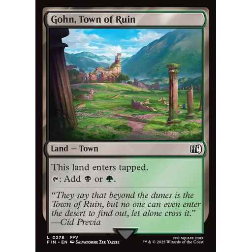 Final Fantasy - 278 - Gohn, Town of Ruin - Common - C - Non-foil