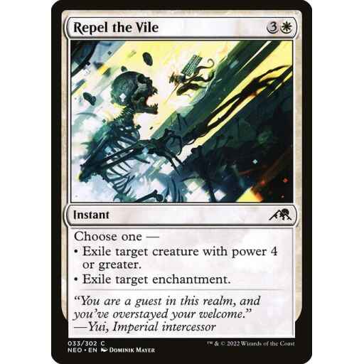 Kamigawa: Neon Dynasty - 33 - Repel the Vile - Common - W - Non-foil