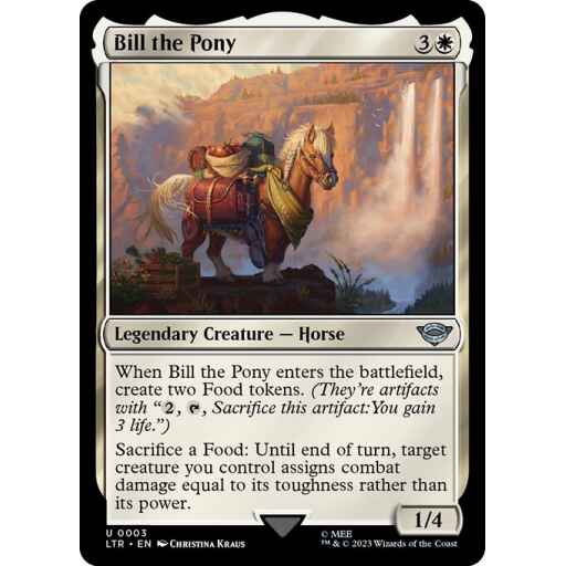 The Lord of the Rings: Tales of Middle-earth - 3 - Bill the Pony - Uncommon - W - Foil
