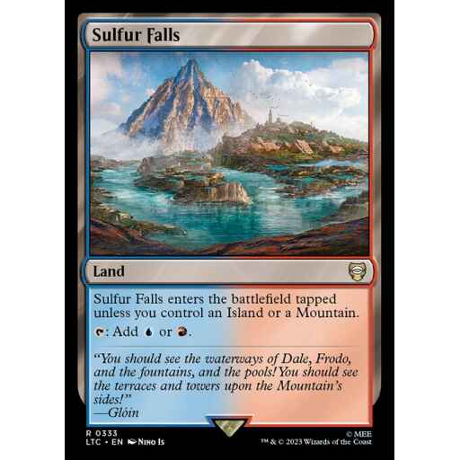 Tales of Middle-earth Commander - 333 - Sulfur Falls - Rare - C - Non-foil