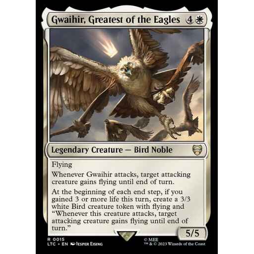 Tales of Middle-earth Commander - 15 - Gwaihir, Greatest of the Eagles - Rare - W - Non-foil