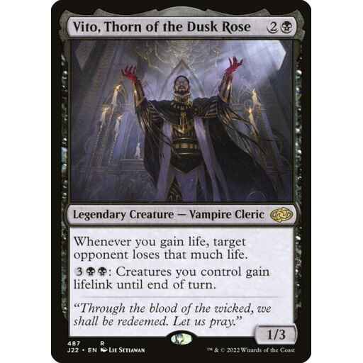 Jumpstart 2022 - 487 - Vito, Thorn of the Dusk Rose - Rare - B - Non-foil