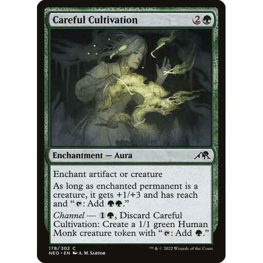 Kamigawa: Neon Dynasty - 178 - Careful Cultivation - Common - G - Non-foil