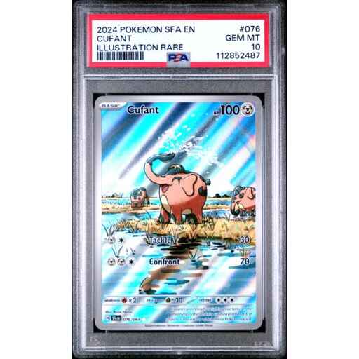 PSA 10 Gem Mint - 2024 Pokemon Shrouded Fable Cufant Illustration Rare #76