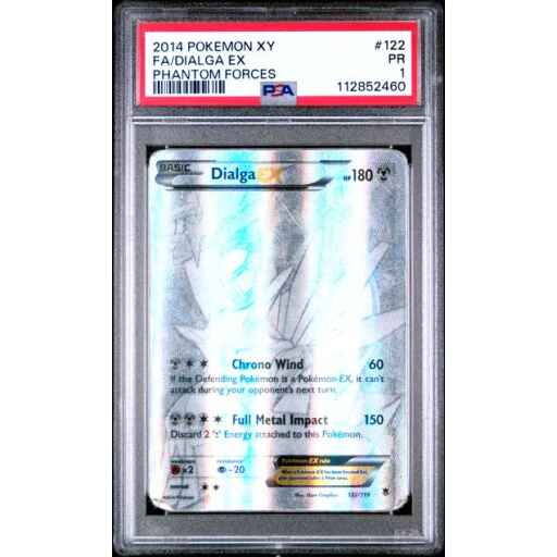PSA 1 Poor - 2014 Pokemon XY Phantom Forces Dialga ex #122