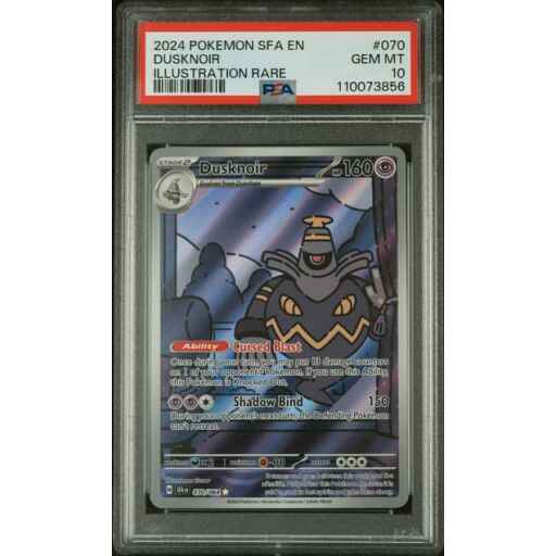 PSA 10 Gem Mint - 2024 Pokemon Shrouded Fable Dusknoir Illustration Rare #70