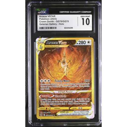 CGC 10 Gem Mint - 2023 Pokemon Crown Zenith Arceus VSTAR #GG70