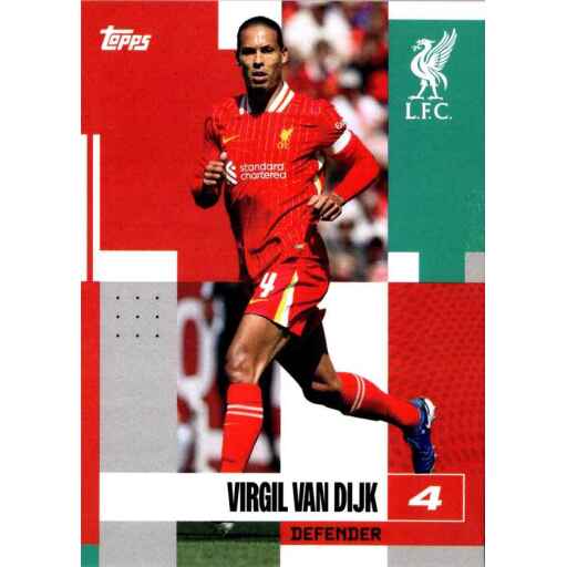 Topps Liverpool Team Set 2024 - Virgil Van Dijk 4