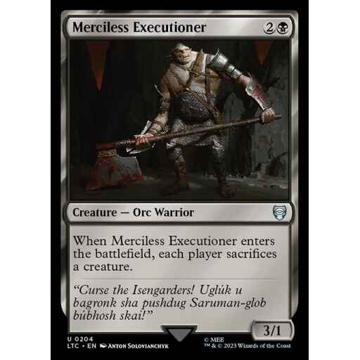 Tales of Middle-earth Commander - 204 - Merciless Executioner - Uncommon - B - Non-foil