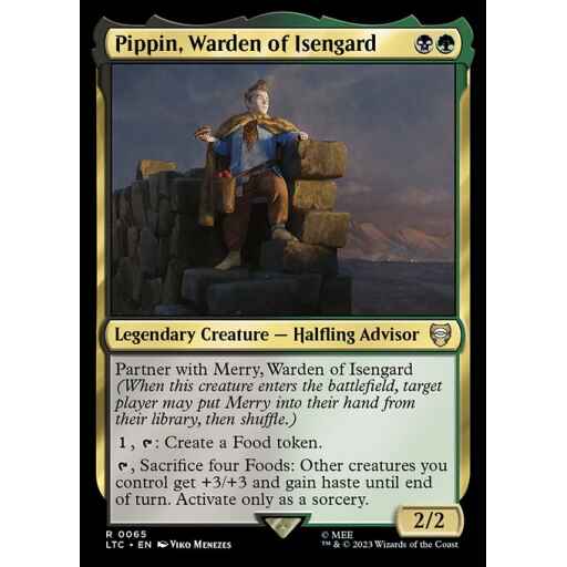 Tales of Middle-earth Commander - 65 - Pippin, Warden of Isengard - Rare - BG - Non-foil