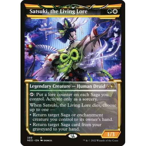 Kamigawa: Neon Dynasty - 399 - Satsuki, the Living Lore - Rare - WG - Non-foil