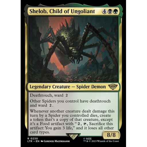 The Lord of the Rings: Tales of Middle-earth - 230 - Shelob, Child of Ungoliant - Rare - BG - Non-foil