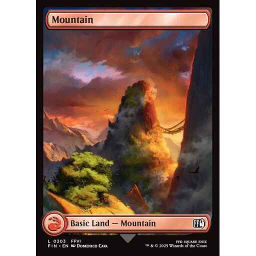 Final Fantasy - 303 - Mountain - Common - C - Non-foil