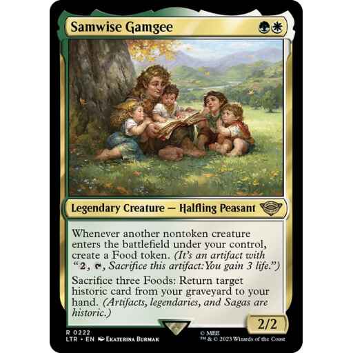 The Lord of the Rings: Tales of Middle-earth - 222 - Samwise Gamgee - Rare - WG - Non-foil