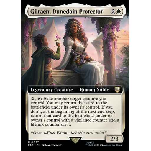 Tales of Middle-earth Commander - 97 - Gilraen, Dúnedain Protector - Rare - W - Non-foil
