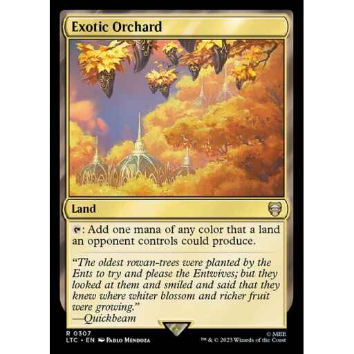 Tales of Middle-earth Commander - 307 - Exotic Orchard - Rare - C - Non-foil