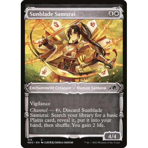 Kamigawa: Neon Dynasty - 315 - Sunblade Samurai - Common - W - Non-foil