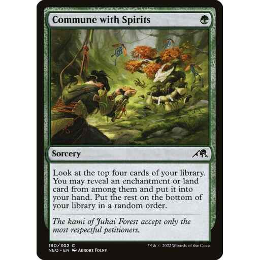 Kamigawa: Neon Dynasty - 180 - Commune with Spirits - Common - G - Foil