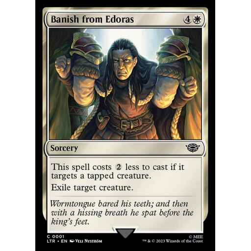 The Lord of the Rings: Tales of Middle-earth - 1 - Banish from Edoras - Common - W - Non-foil