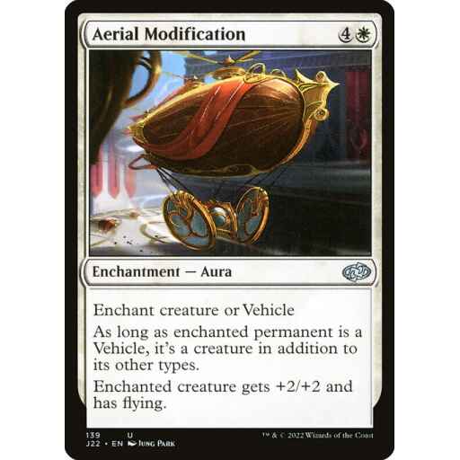 Jumpstart 2022 - 139 - Aerial Modification - Uncommon - W - Non-foil