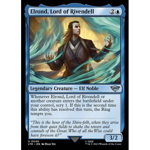 The Lord of the Rings: Tales of Middle-earth - 49 - Elrond, Lord of Rivendell - Uncommon - U - Non-foil